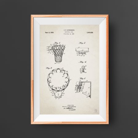 Basketball patent poster