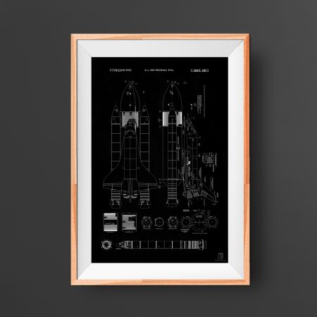 nasa, patent, space shuttle, rocket, poster, wall art