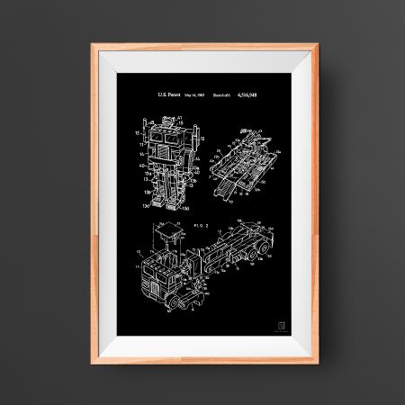 Transformer Poster - Optimus Prime Vintage 1985